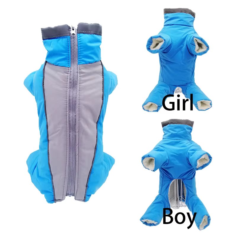 Winter Pet Dog Clothes Super Warm Jacket Thicker Cotton Coat Waterproof Small Dogs Pets Clothing For French Bulldog Puppy 5.0