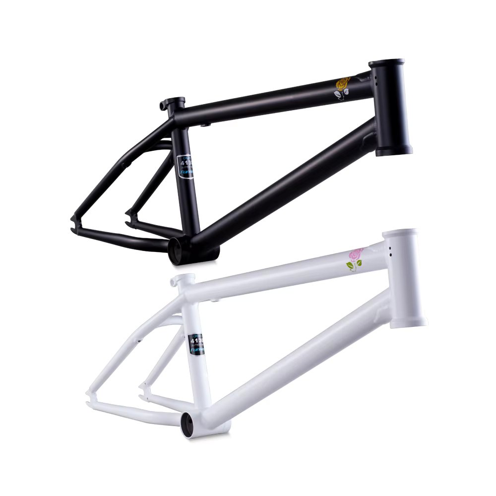 Funsea Bicycle Frame BMX Bike Frames Chromoly 4130 Quadro De Bicicleta Butted Tubes Freestyle Street Park Stunt Jump Pump Rosa