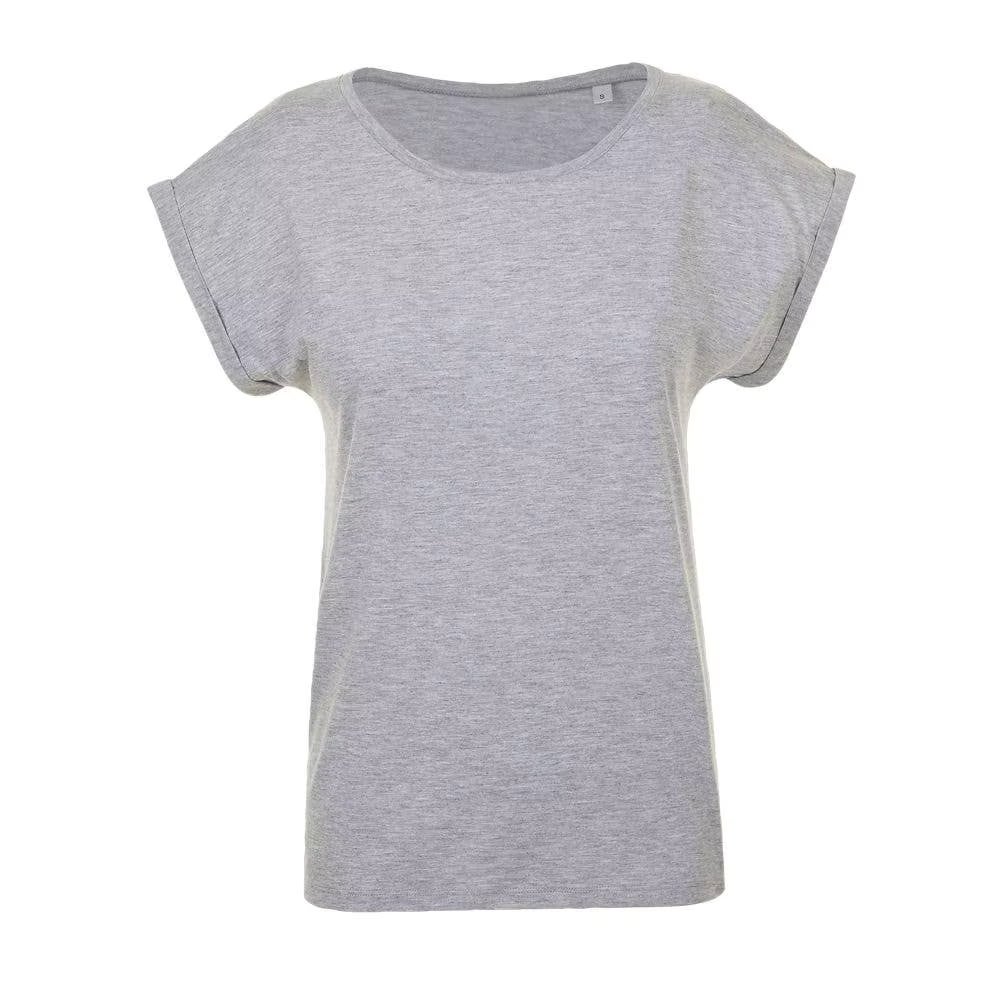 MARNAULA.MELBA. Women's round neck t-shirt. Size = M,COLOR = Gray mix