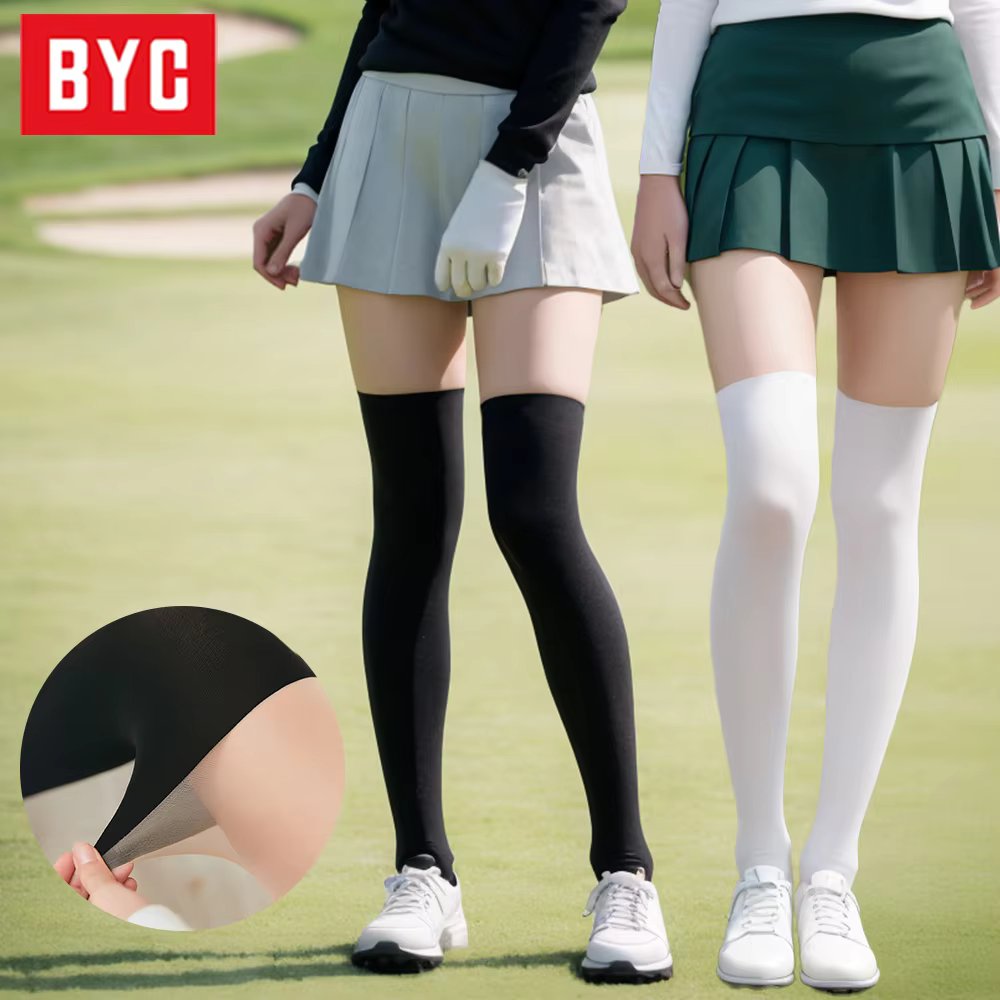 BYC non-slip pantyhose sun-proof golf stockings hip-up kneesocks