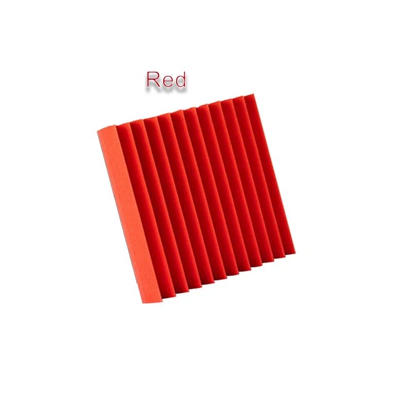 100Pcs 30x30x2.5cm Studio Acoustic Foam Panel Soundproof Wall Noise Protective Foam Sound Absorption Treatment Panel KTV Room