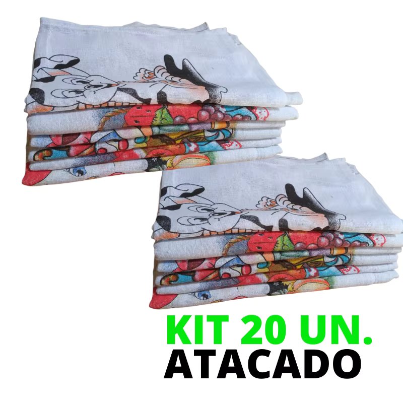 KIT 20UN. CLOTH FOR PIA CUP GRAND DISH CLOTH 100% 40X69