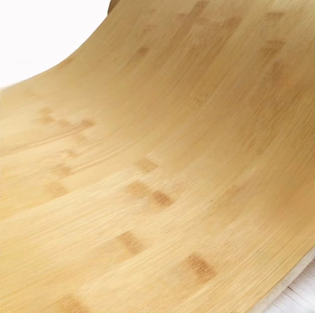 L:2.5meters Width:410mm T:0.2mm Natural carbonized bamboo veneer Minimalist ecological style home veneer decoration