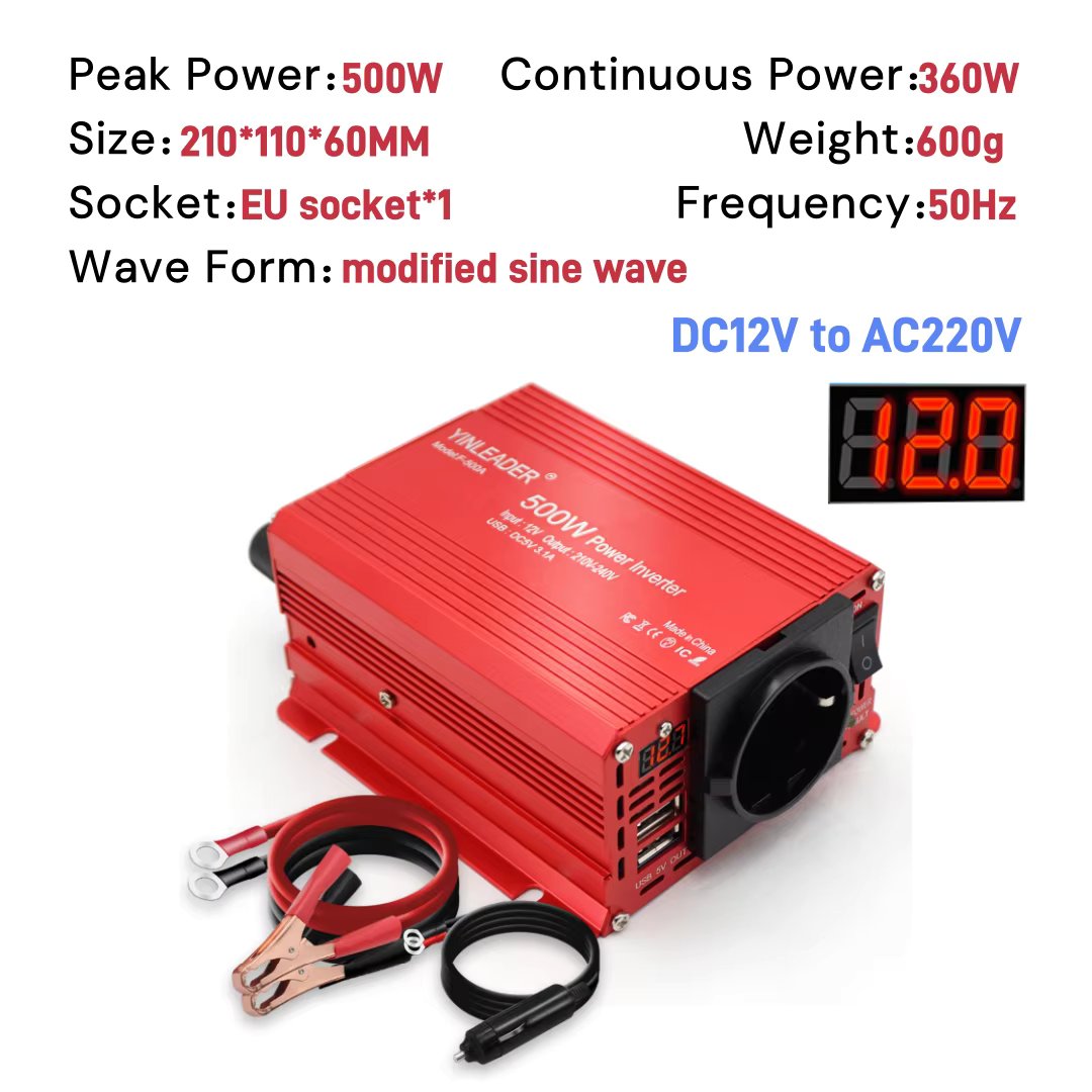 12V-500W-red