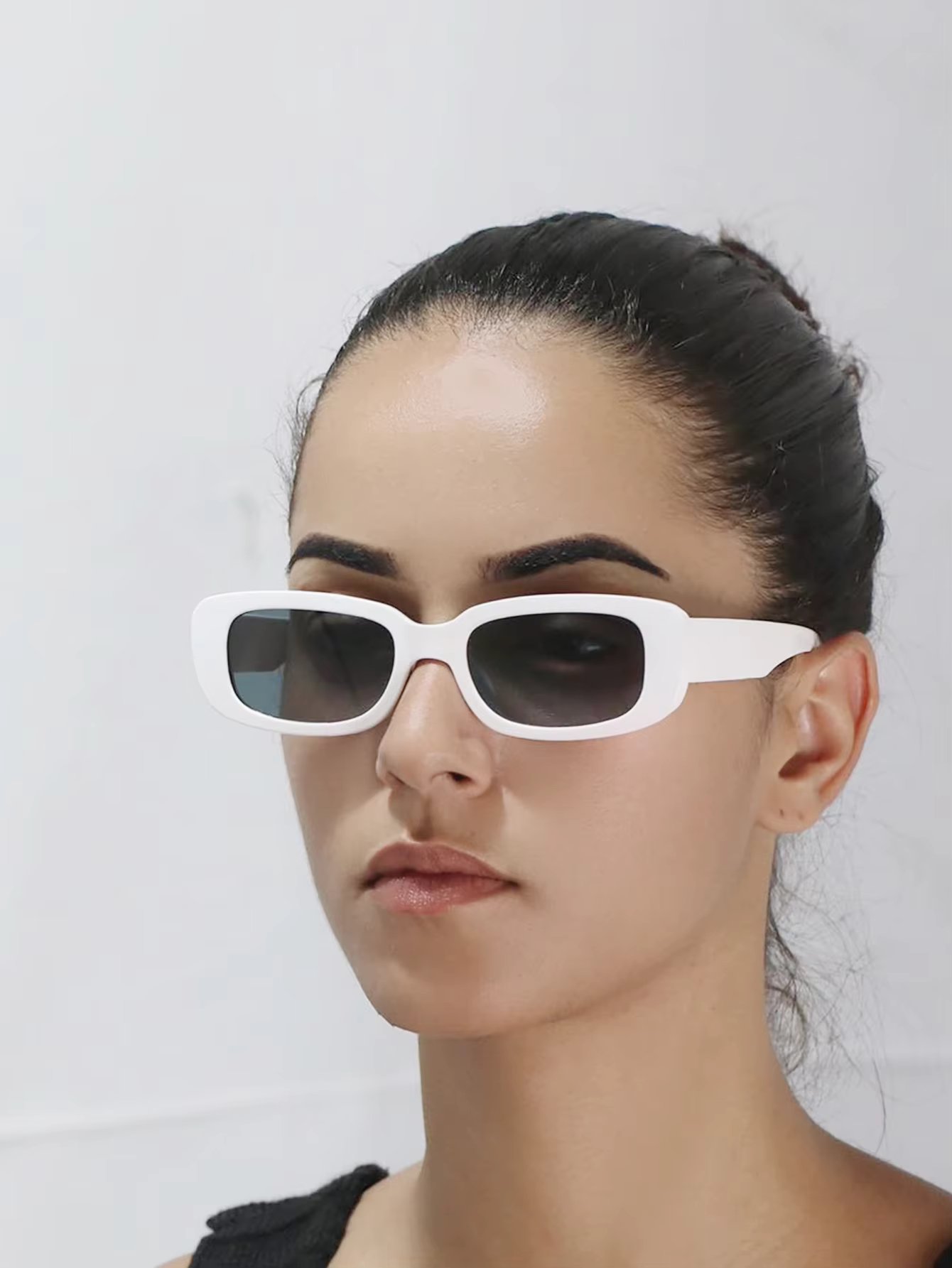 Óculos De Sol Retro Vintage Retangular Unissex