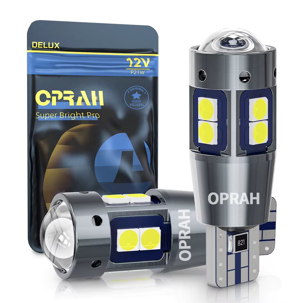 Oprah 2PCS T10 W5W LED CANBUS No Error 12V Super Bright Car Side Interior Lights 168 194 3030 SMD Auto Wedge Reading Dome Lamp