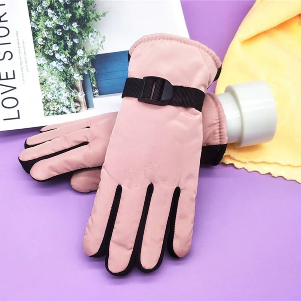 Warm Gloves 1 Pair Reliable Wear-resistant Anti-slip  Anti-scratch Sport Gloves for Winter Sports