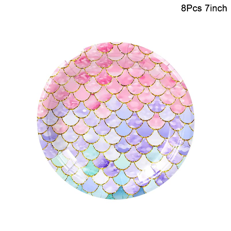 8pcs 7inch plate