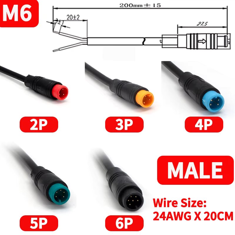 M6 Male 20CM