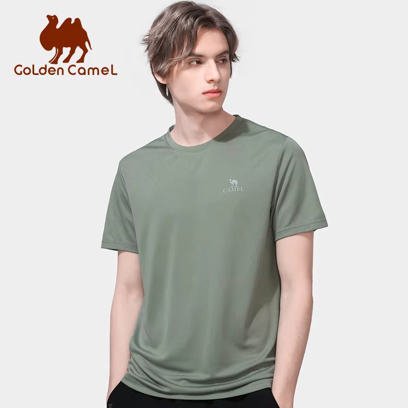 GOLDEN CAMEL Hiking T-shirts Outdoor Sports Casual Fishing T-shirt for Women Summer O-neck Tactical Comfortable t Shirt for Men
