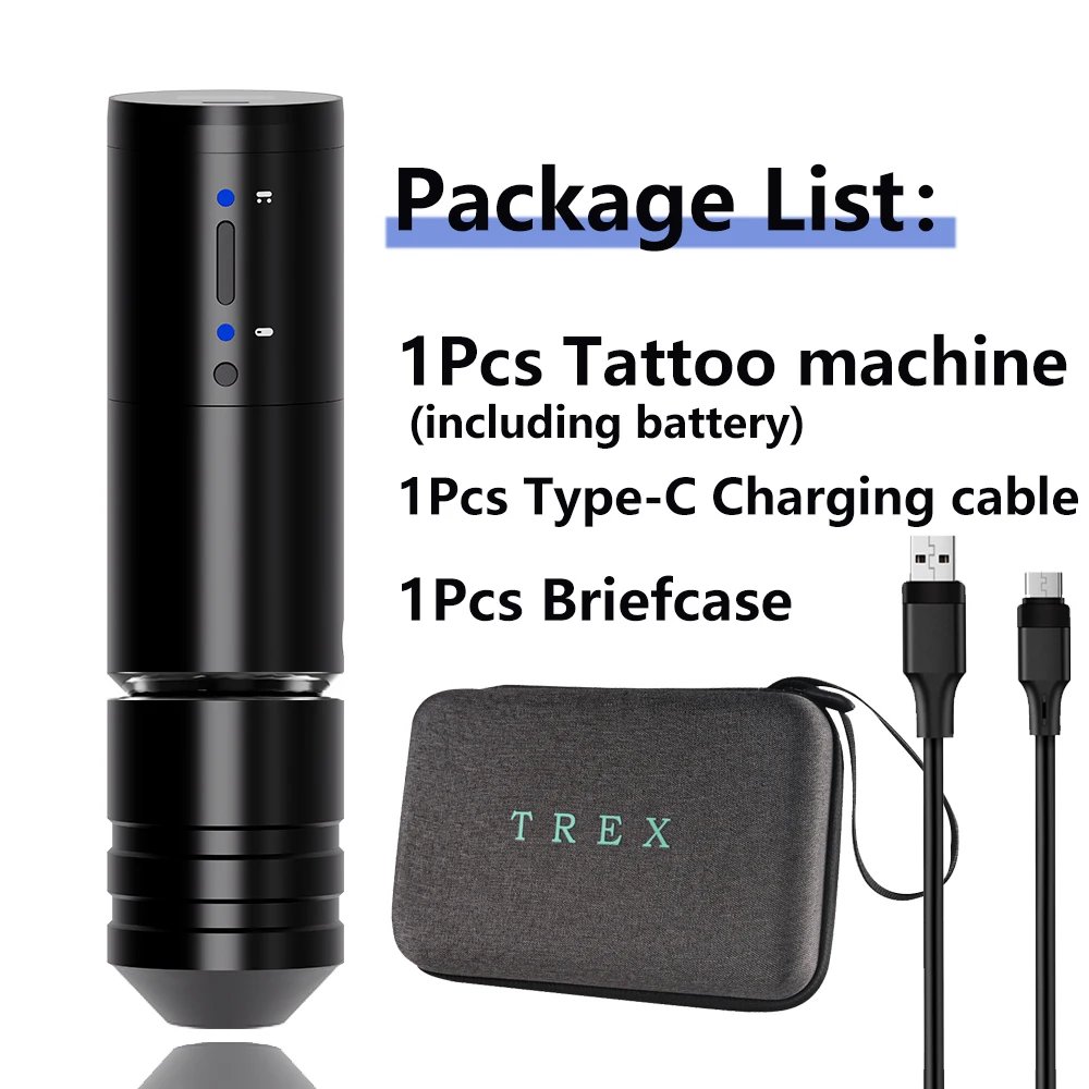 T-REX NINJA RS Portable Wireless Tattoo Machine Pen Battery Capacity 2400mah Running Time 5 Hours for Artist Body