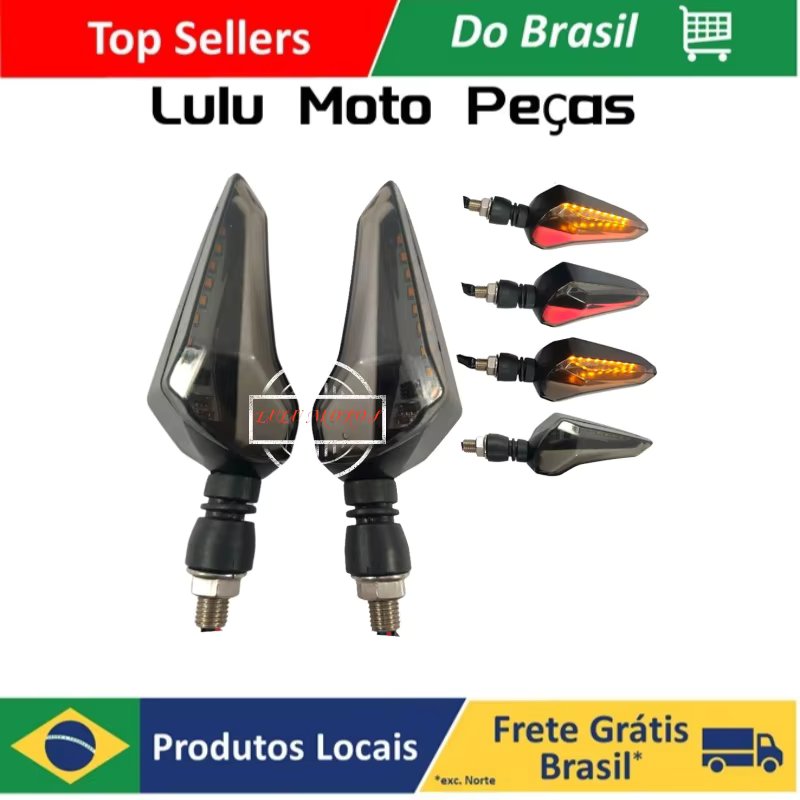 ARROW PAIR LED FLY FOR MOTO UNIVERSAL YELLOW/RED R-202 CB10000 XJ6 CB300 NEXT NINJA HORNET DO