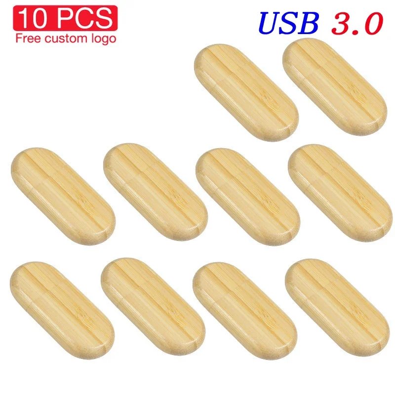 10PCS-LOT-Bamboo USB