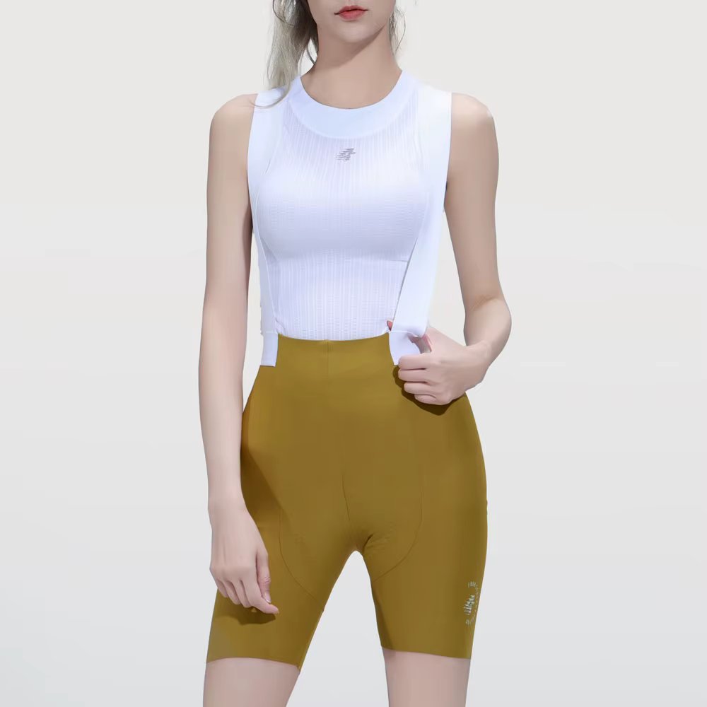 LMEDA BETA + Level bib short riding suit 2024SSZ243 women's Mustard