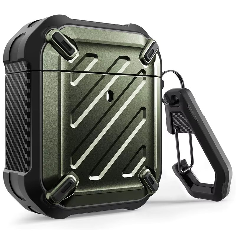 SUPCASE UB Pro Case Designed For Airpods 1 & 2,Full-Body Rugged Protective Case Cover with Carabiner For Apple Airpods 1st & 2nd