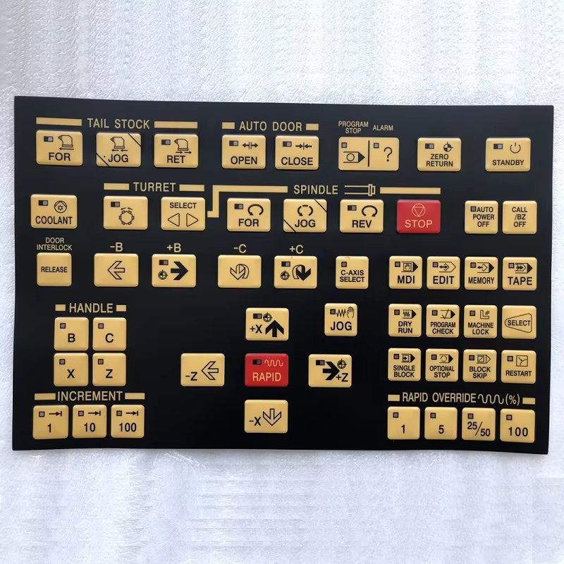 For Hyundai Kia Wia Kiaturn SKT SKT21 CNC Lathe Operating Membrane Keyboard Keypad Protective Film SKT 21 Spare Parts