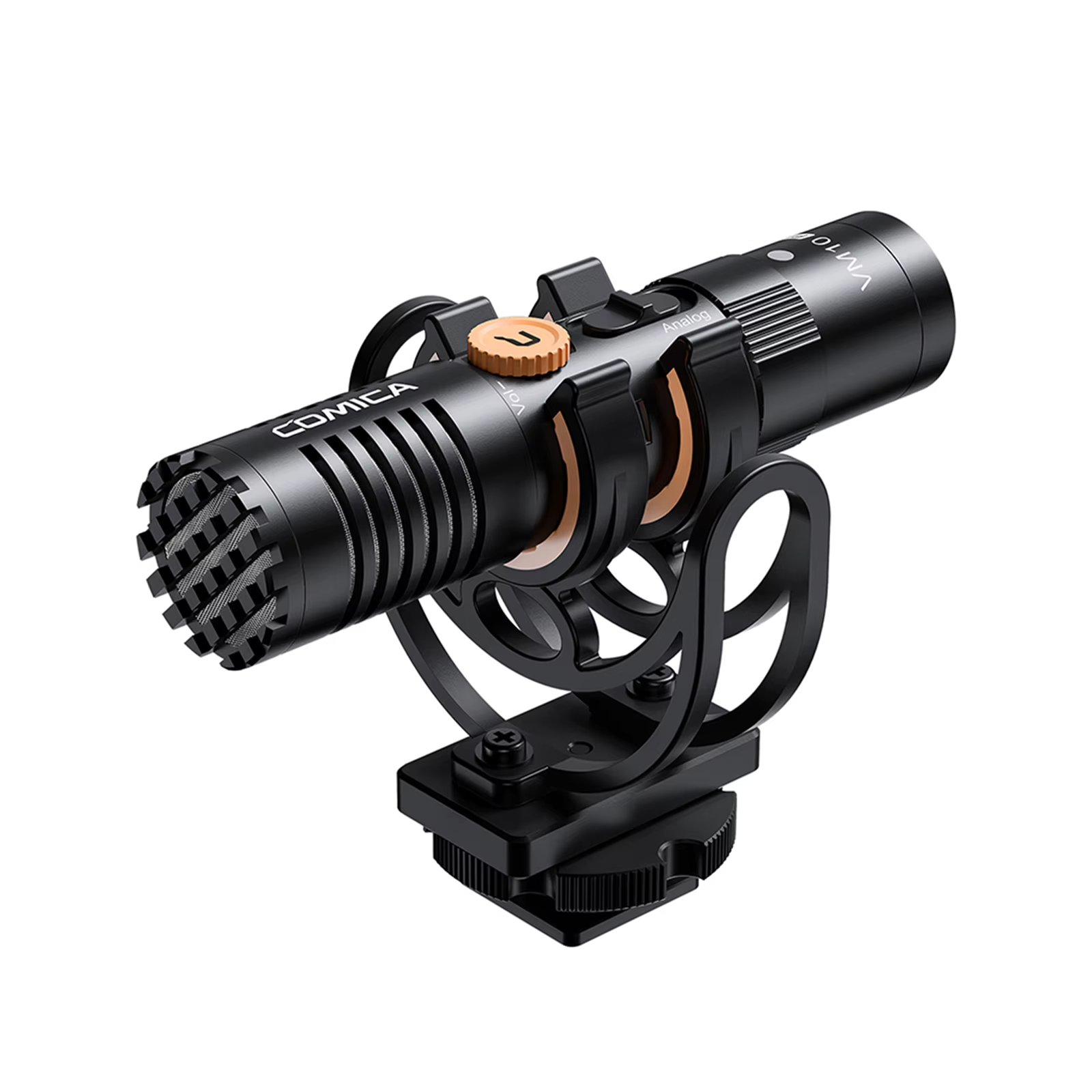COMICA VM10 PRO Camera Microphone Cardioid Condenser Mic 3.5mm Port Anti-Shock Mount & Wind Muff FOR Phones Camera Recording