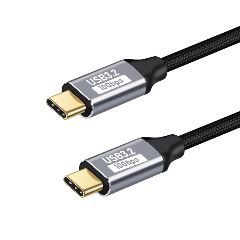 90 Degree USB C 10Gbps 4K@60Hz Data Cable Type-C QC PD 5A 100W Fast Charging Cord for Laptop Tablet Steam Deck Rog Ally VR Link