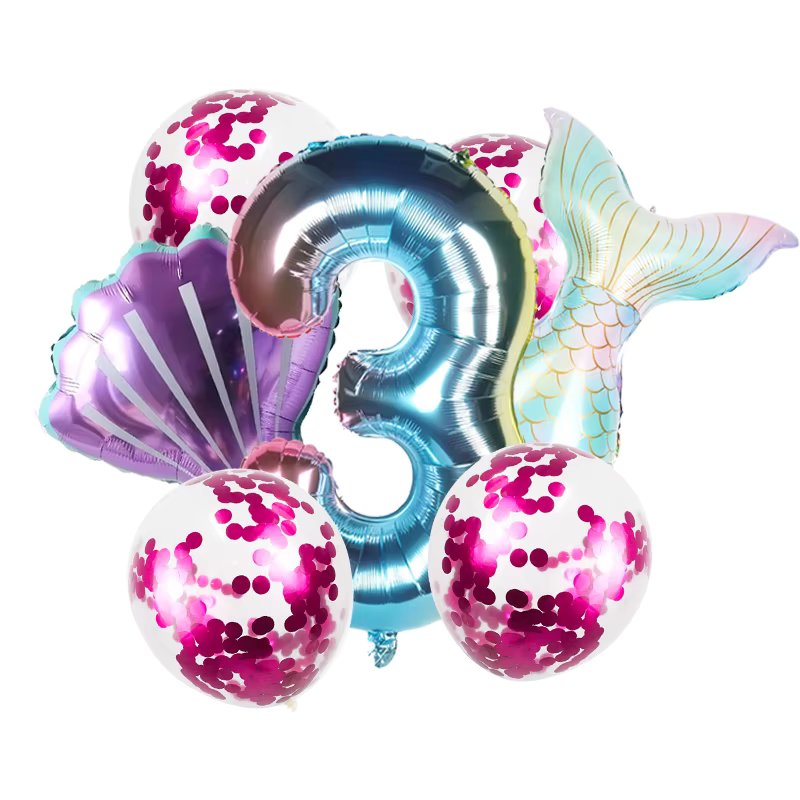 8pcs number-3