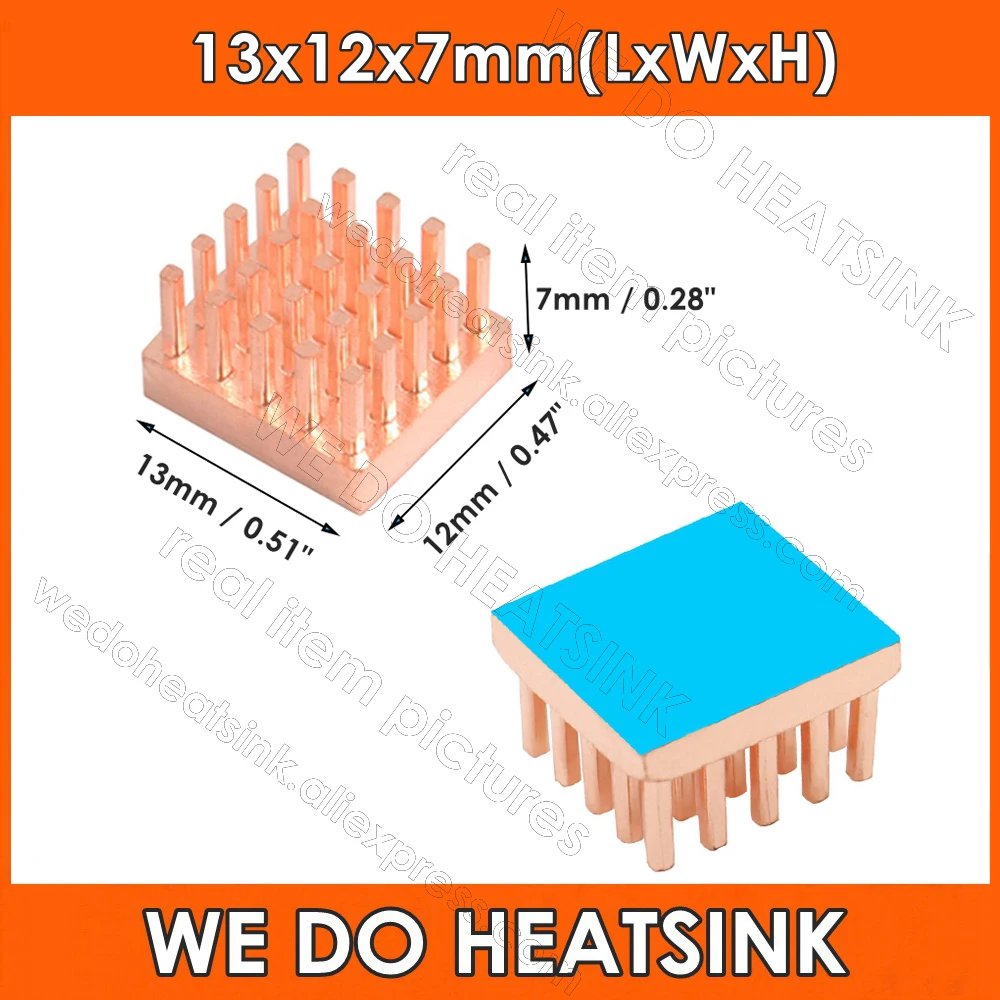 13x12x7mm With Pad