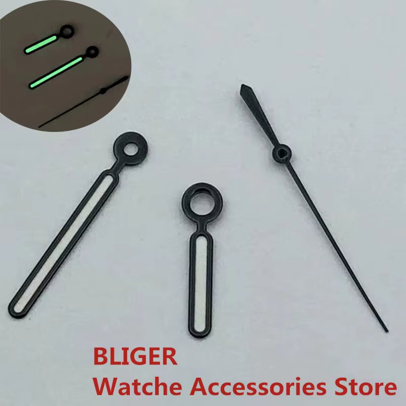BLIGER Green Luminous Watch Hands Fit NH35/36 ETA2824 2836 Miyota8205 8215 821A Mingzhu DG2813 3804 Movement