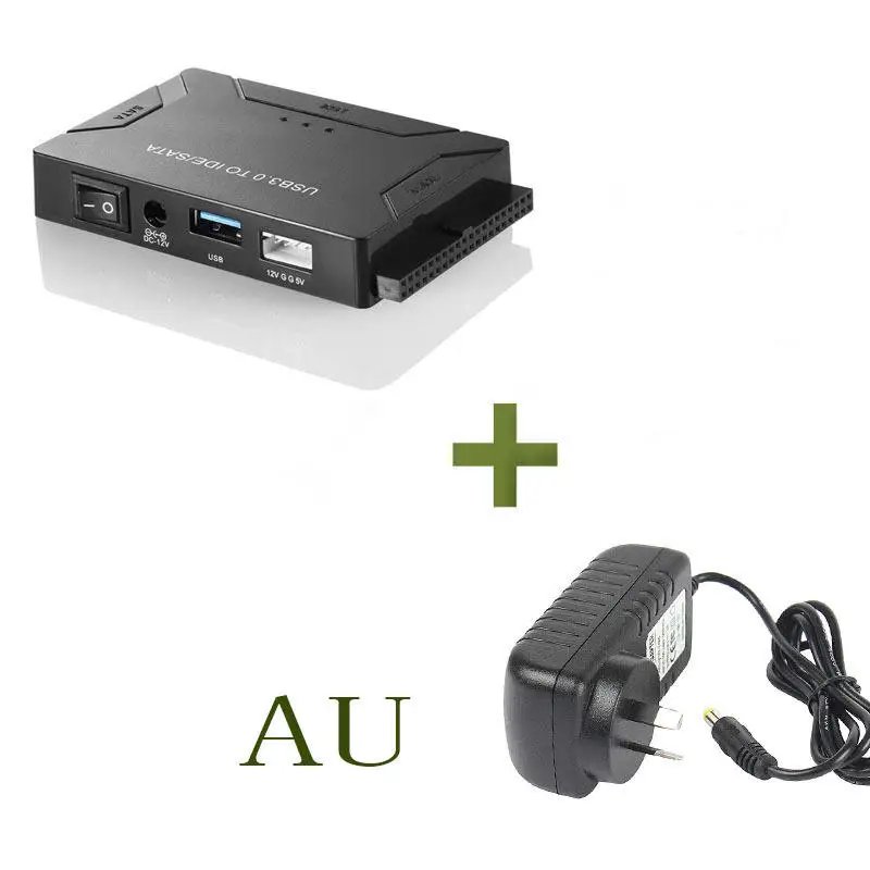 SATA/IDE to USB 3.0 Adapter, Hard Drive Reader for Universal 2.5 3.5-Inch IDE and SATA External HDD/SSD, Hard Drive Adapter