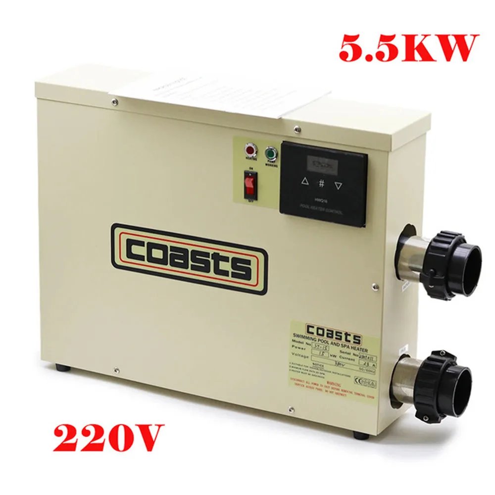 5.5KW 7.5KW 9KW 11KW 220V/380V Electric Swimming Pool Water Heater Thermostat Hot Tub Spa