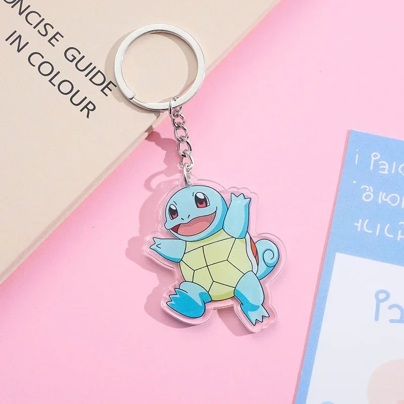 Pokemon Pikachu Keychain batch Pendant Pokemon keyring Cute Doll Bag Car Pendant for birthday Kids Gift Toys charm bulk gourd