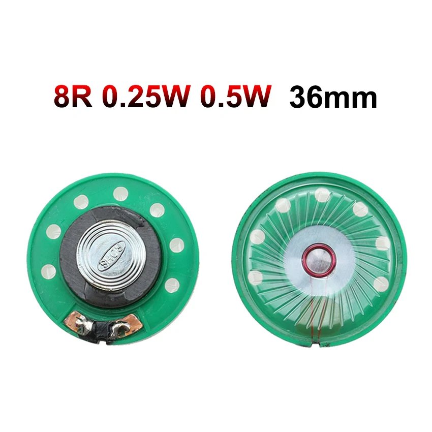 8R 0.25W 0.5W 36mm