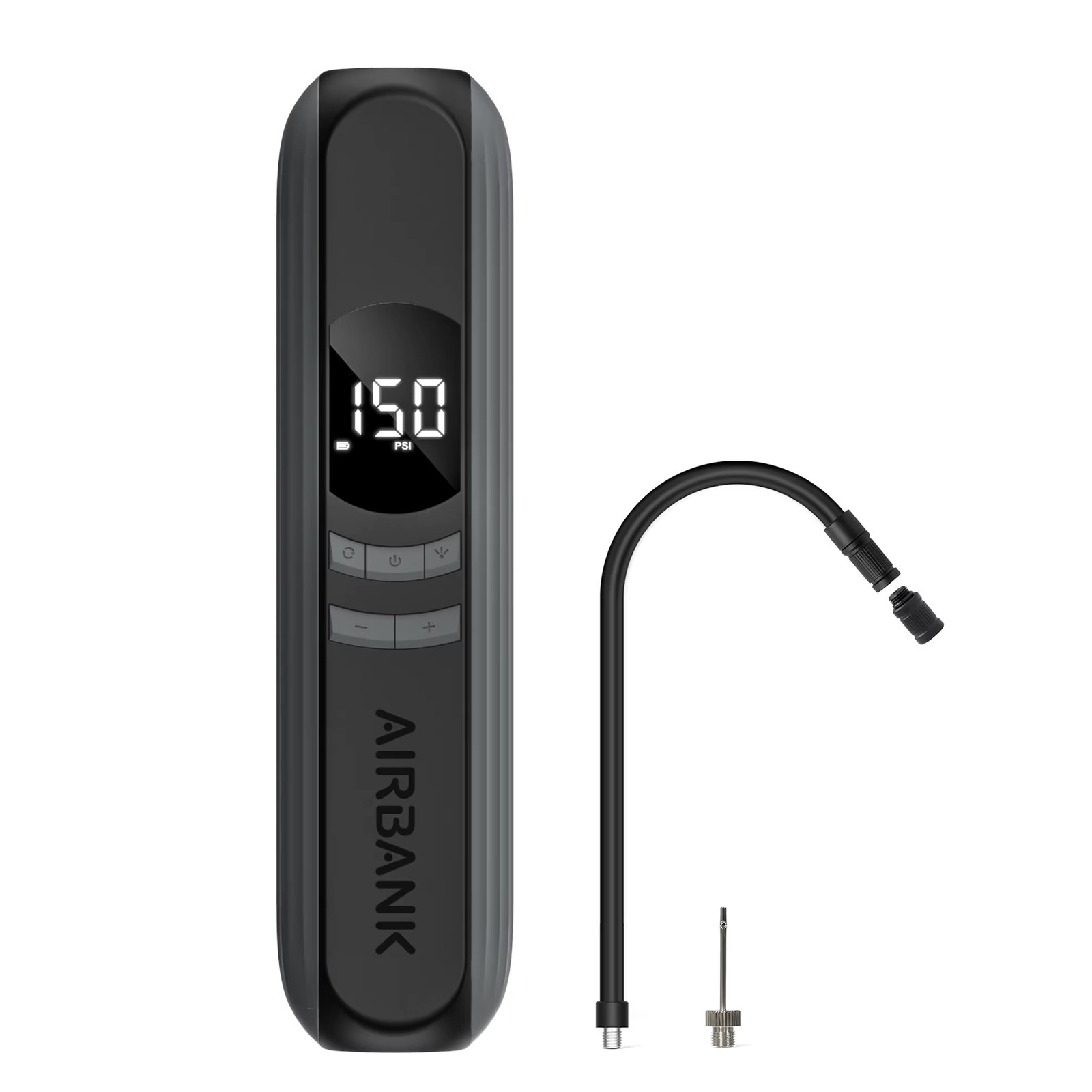 AIRBANK Tire Inflator Portable Air Compressor 150PSI, Cordless Electric Mini Bike Pump, Car Tires Pump Auto Off Pump for Ball