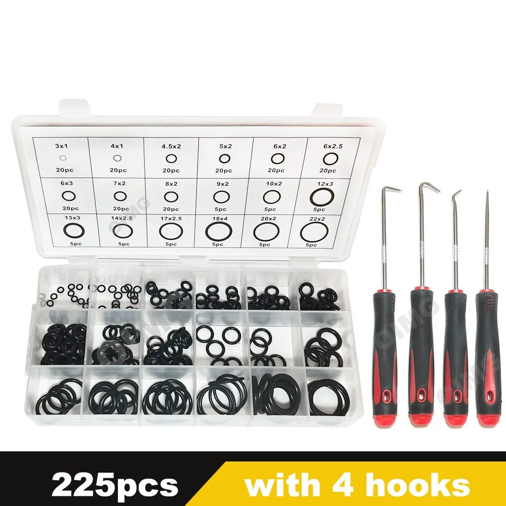 225pcs with hooks