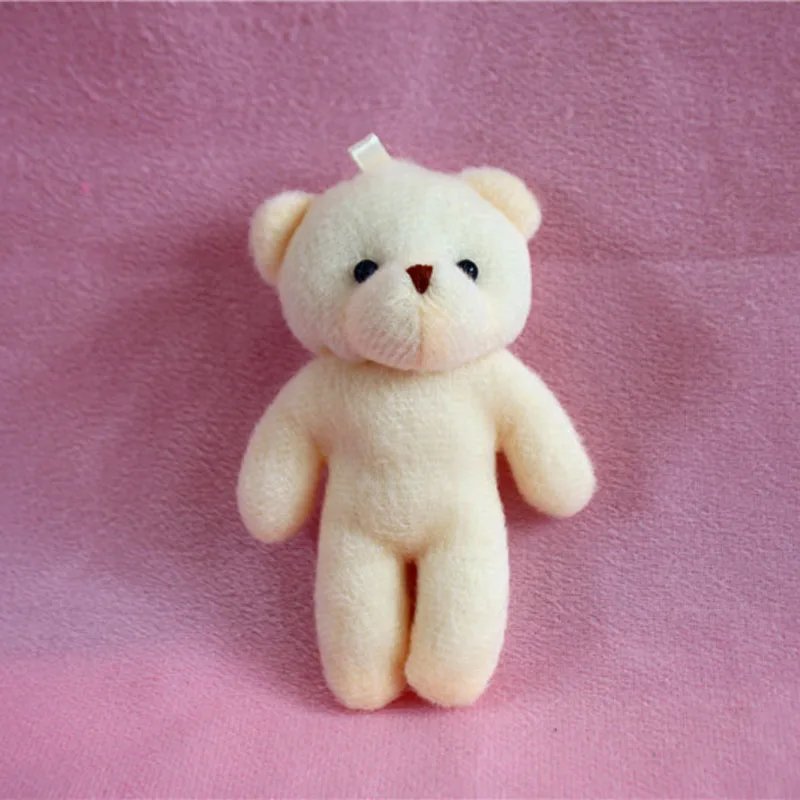 1/5/10pcs Mini Teddy Bear Plush Soft Stuffed Animal Toys Small Pendant Cute Diamond Bears Doll For Kids Girls Wedding Gifts 12CM
