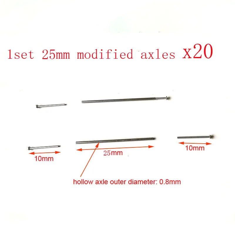 20 sets 25mm axles