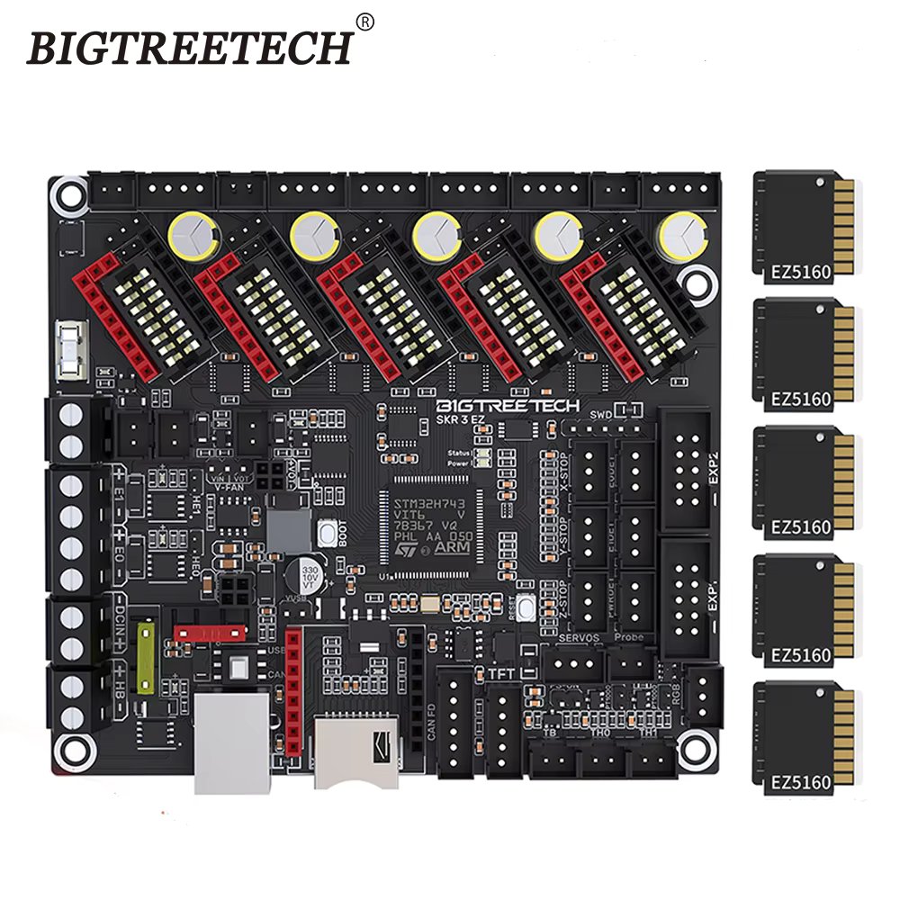 BIGTREETECH BTT SKR 3 EZ 32Bit Motherboard EZ5160 Pro TMC2208 Upgrade SKR2 Control Board For Raspberry Pi Ender3 Ender5 Printer