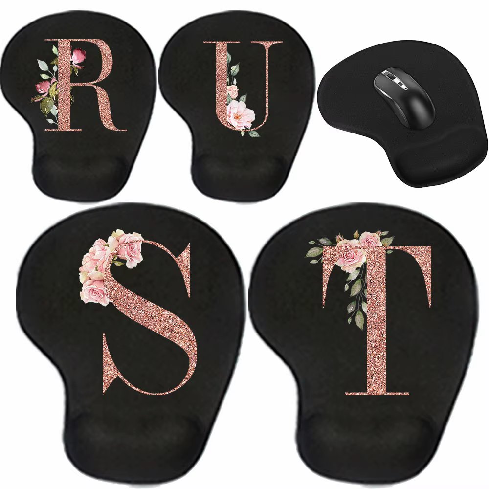 Mouse Pad Desk Mat for PC Laptop Ergonomic Non-Slip Mousepads Wrist Pad Rose Gold Series Office Accessories Mouse Mats