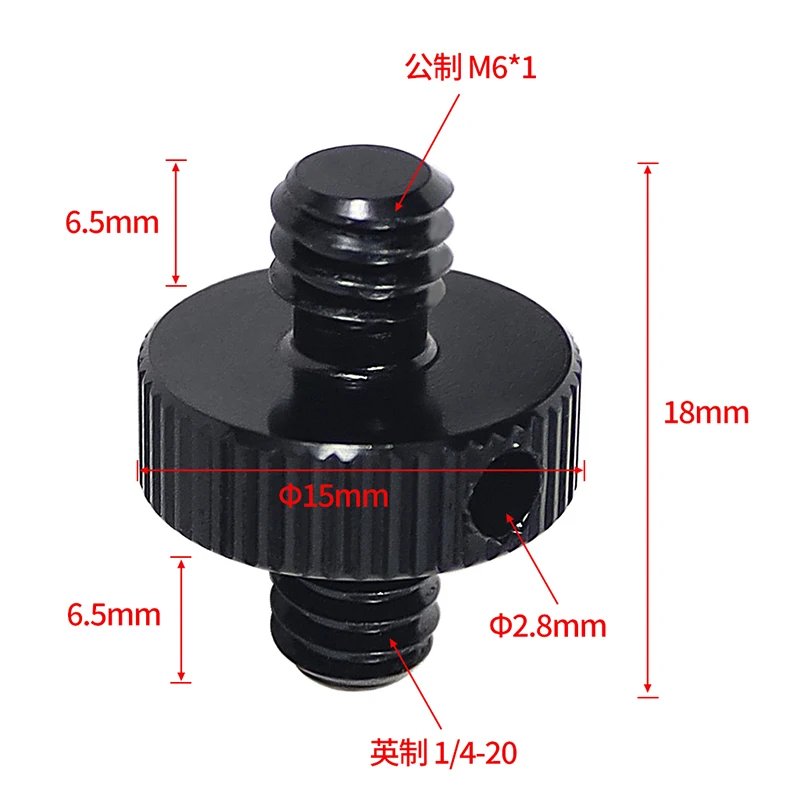 1/4 to 3/8 M4 M5 M6 M8 M10 Camera Conversion Screw Adapter Male Screw Reinforced for Insta360 for GoPro Motorcycle Bike Mount