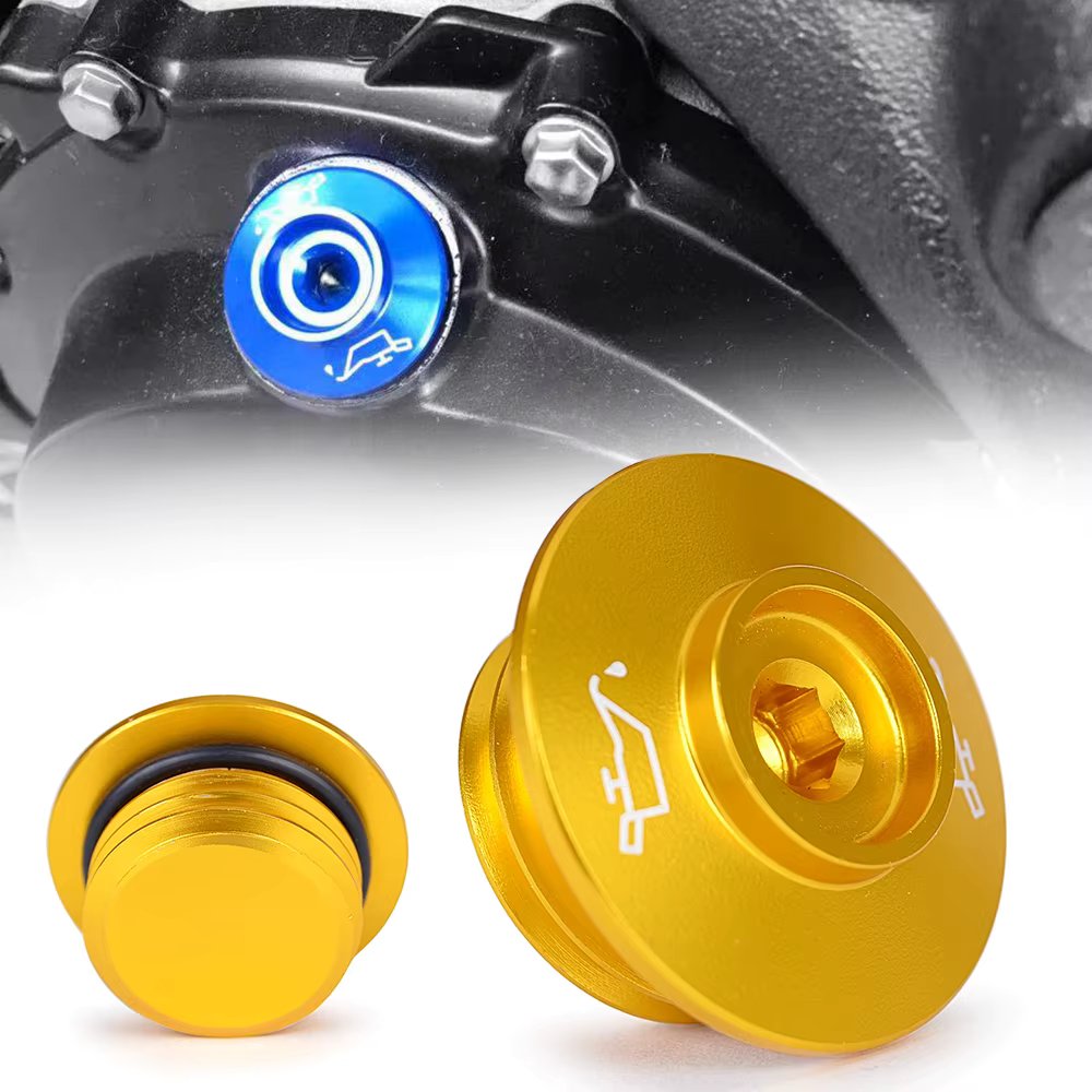 M27*3.0 Auminum oil Filler Cap Engine Plug Cover For YAMAHA FZ8 FAZER MT-07 MT07 TRACER MT-10 MT10 SP MT 07 10 XJ6 DIVERSION F