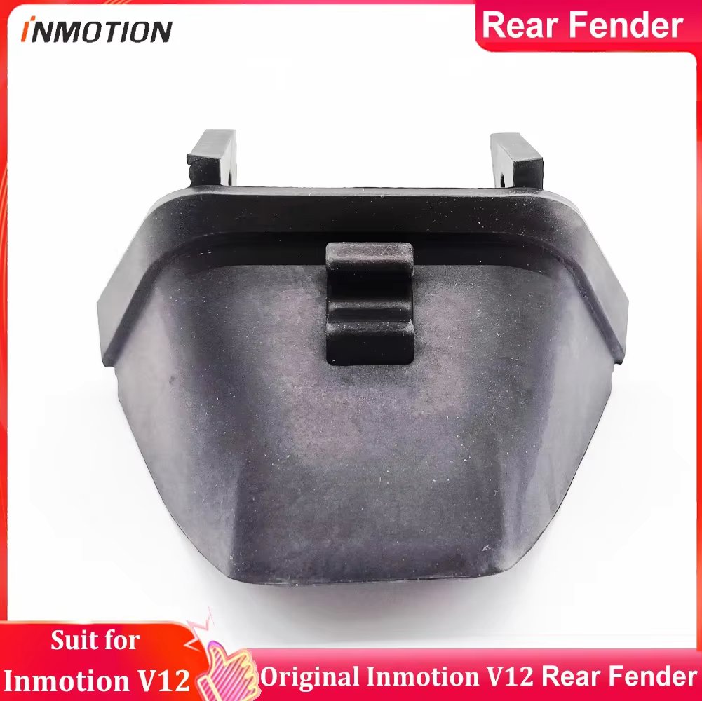 Original Inmotion V12 Rear Fender Accessories Mudguard Part Silicone 60A Black Fine Grain Matte Suit for V12 Electric Unicycle