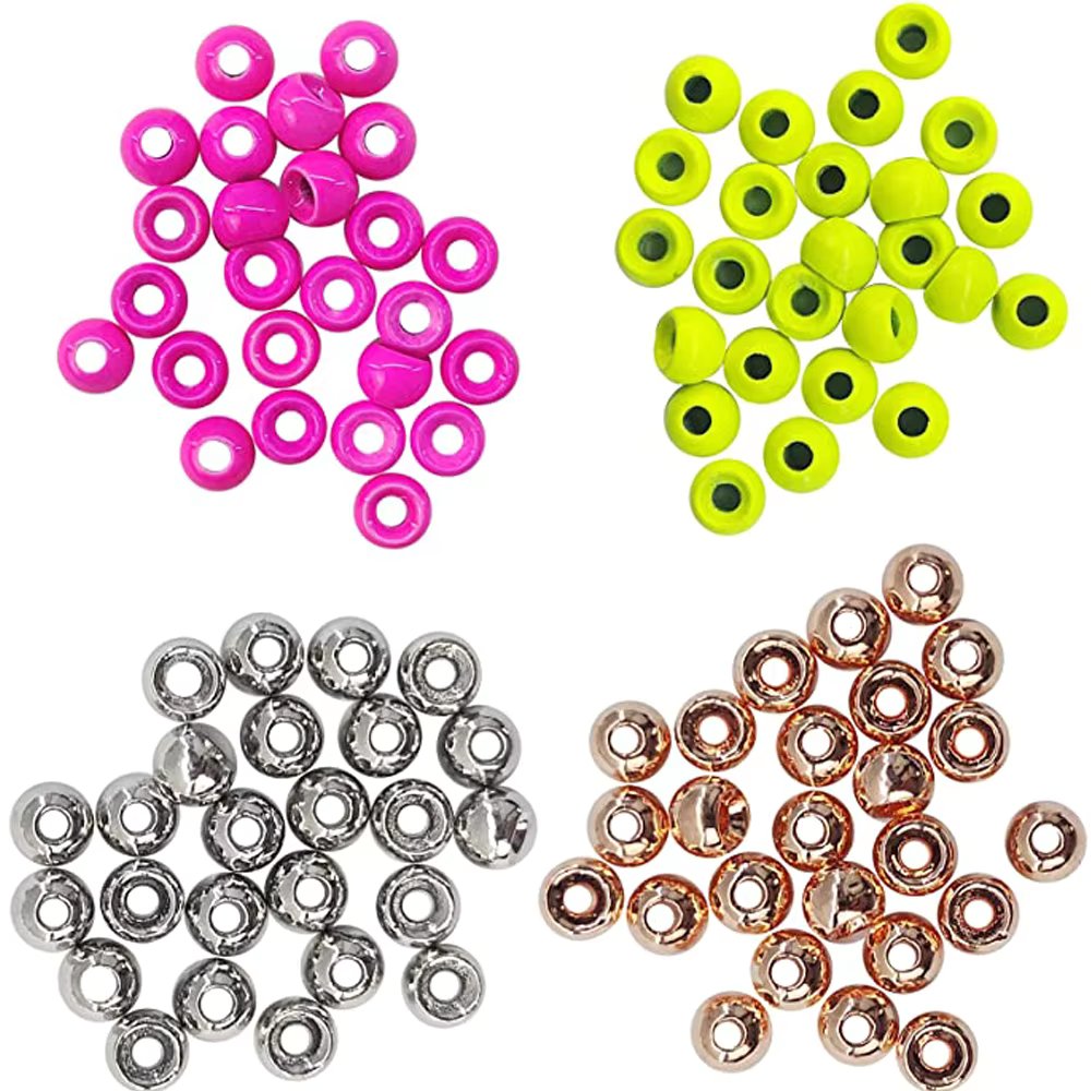 Eupheng  Tungsten Beads 25 PC Fly Tying Beads Head for Nymph Fishing Materials fishing accessories 16 Colors / 5 Sizes
