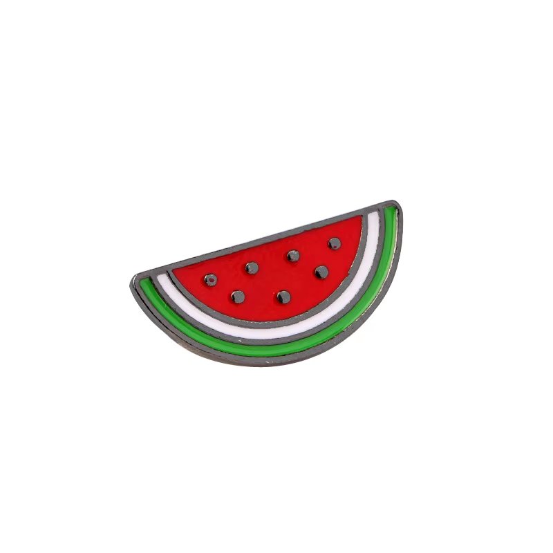 Hot Summer Cute Watermelon Enamel Pins Kids Cartoon Fruit Brooches Women Bag Decoration Badges Women Lapel Pins Jewelry Gift New