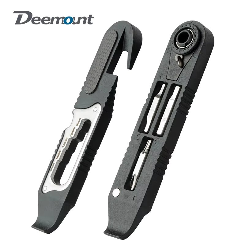 High-Strength Nylon Bicycle Multi-tools Inner Hexagon Wrench M3/M4/M5/M6 Cross Spanner PH2 Tire Lever 15 Functions In One Tool