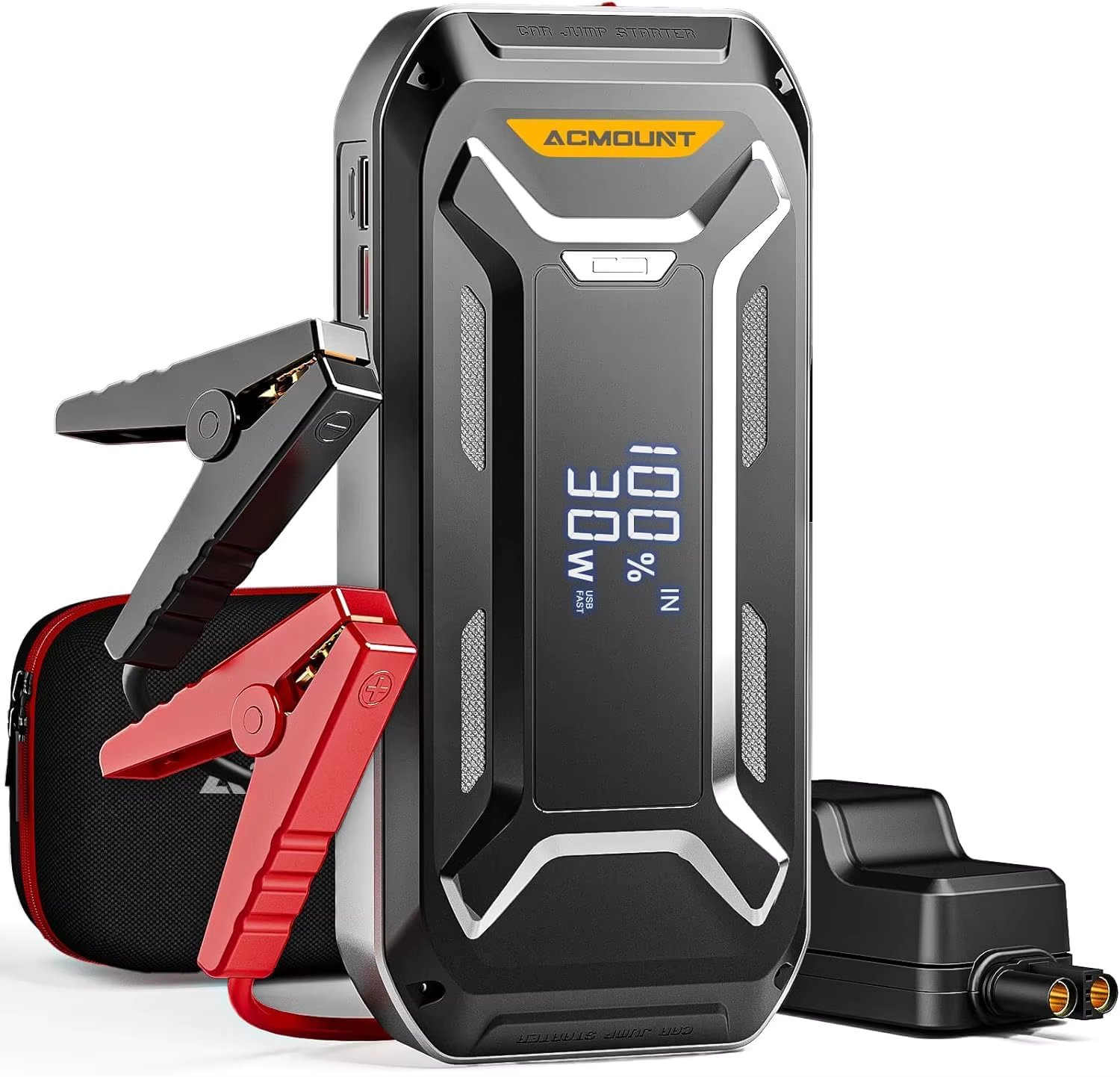 ACMOUNT 5000A Car Jump Starter (All Gas & 10.0L Diesel Engine), 12V Portable Battery Charger for Emergency