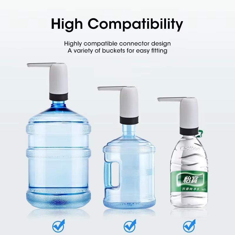 Water Bottle Pump Water Dispenser USB Charging Automatic Water Bottle Pump  Water Pump One Button Switch Of Water Dispenser