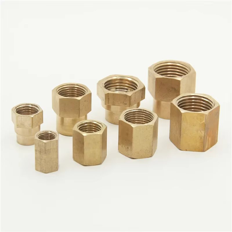 Brass pipe joint pipe fitting copper hose hexagon coupling quick coupling internal thread 1 / 8 "1 / 4" 3 / 8 "1 / 2" 3 / 4 "BSP
