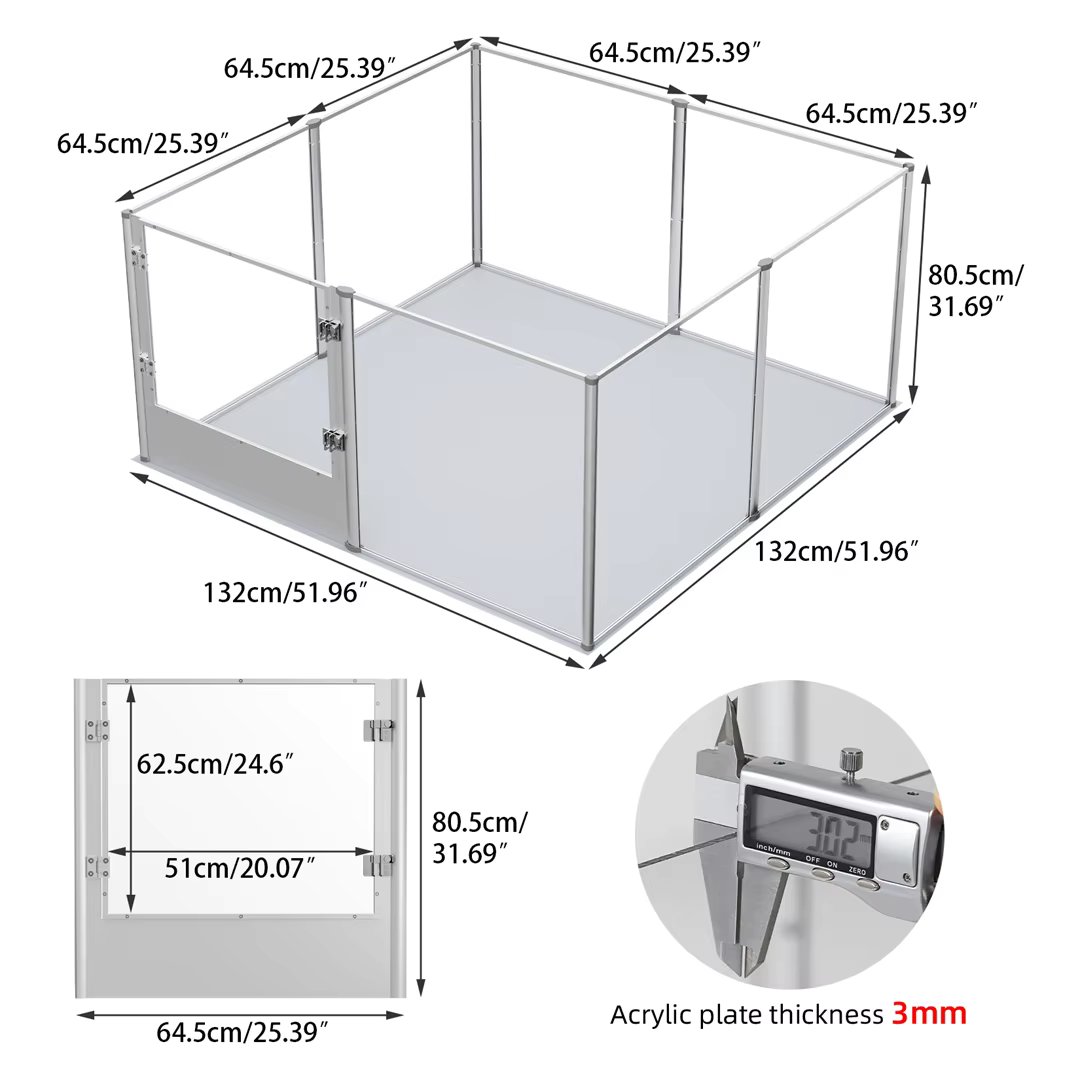 132x132x80.5cm (L)
