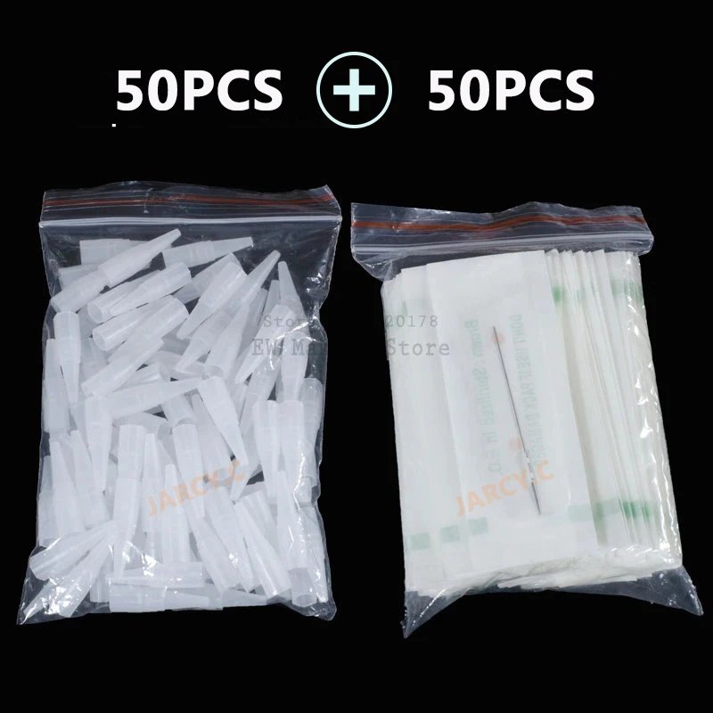 Tattoo Needle 3R and  Needle Tip Cap Permanent Makeup Eyebrow Pen Machine Disposable Agulhas Dermografo Universal Needle Tip