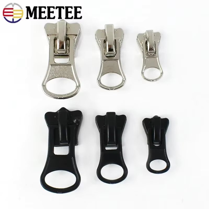 5/10/20Pcs 3# 5# 8# 10# Zipper Sliders for Resin Zippers Bag Garment Luggage Zips Puller Head Repair Kit DIY Sewing Accessories