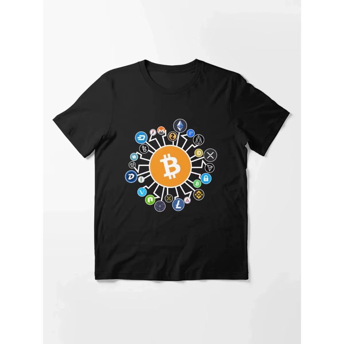 Men's T-shirt 100% Cotton Cryptocurrency BitWear Printed T-Shirts