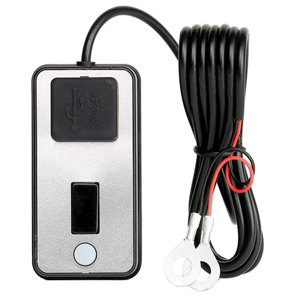 Motorcycle Mobile Phone Charger Digital Display Dual Usb Charging Adapter Modified Parts for Recorder Navigation
