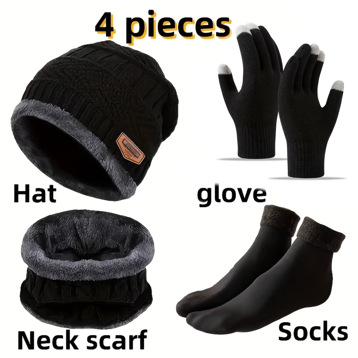 Black 4 piece set